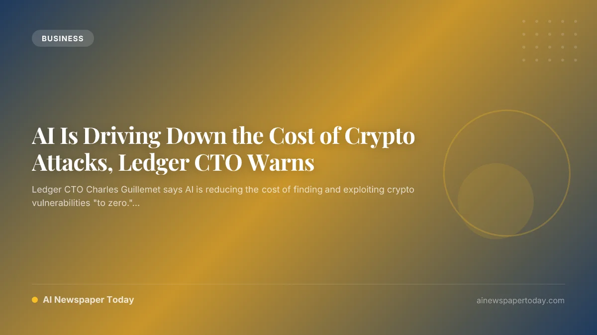 AI Is Driving Down the Cost of Crypto Attacks, Ledger CTO Warns