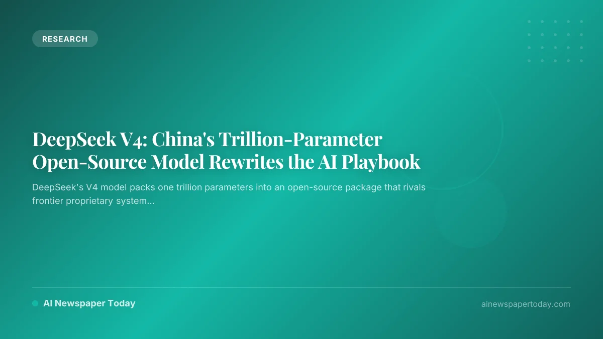 DeepSeek V4: China's Trillion-Parameter Open-Source Model Rewrites the AI Playbook