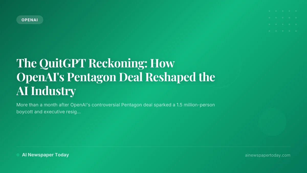 The QuitGPT Reckoning: How OpenAI's Pentagon Deal Reshaped the AI Industry