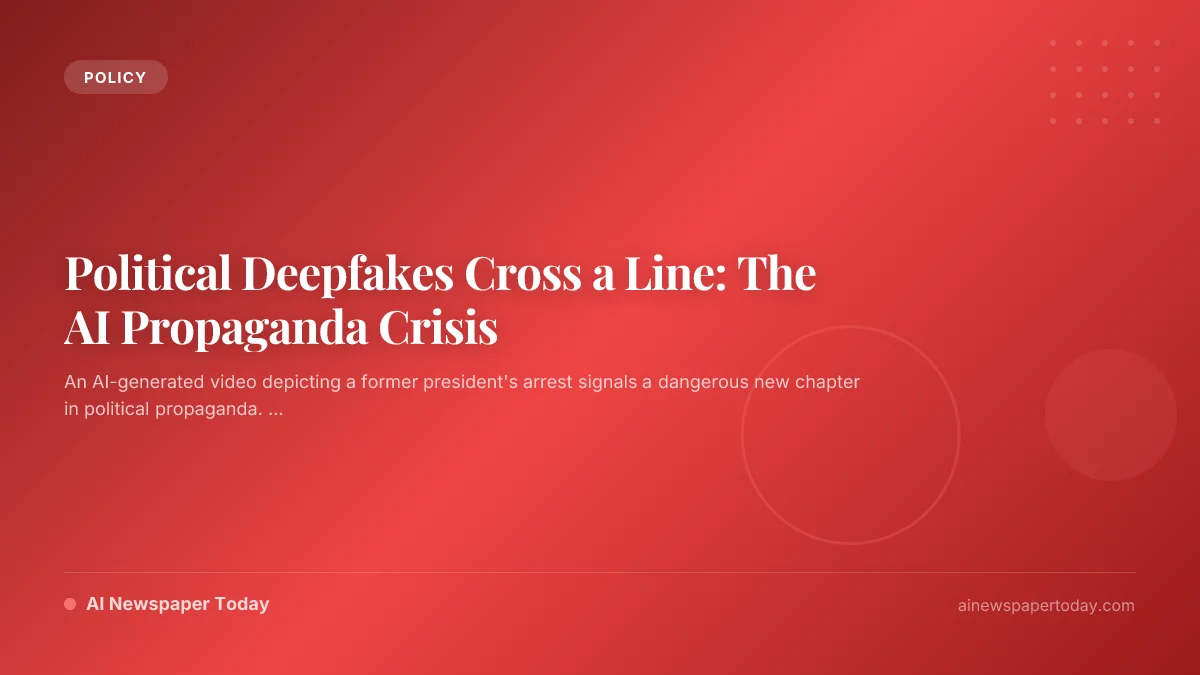 Political Deepfakes Cross a Line: The AI Propaganda Crisis